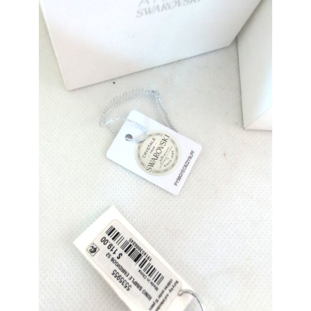 SWAROVSKI Bamboo Wavy Band Ring Erinite/Dark Size 6 - New‎ - Picture 4 of 6